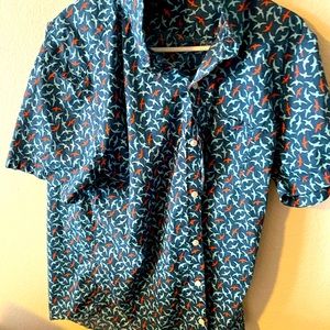 J crew short sleeve button up. Slim xL